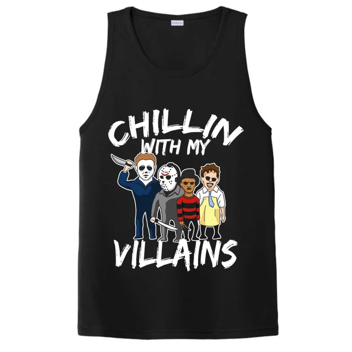 Chillin With My Villains Performance Tank