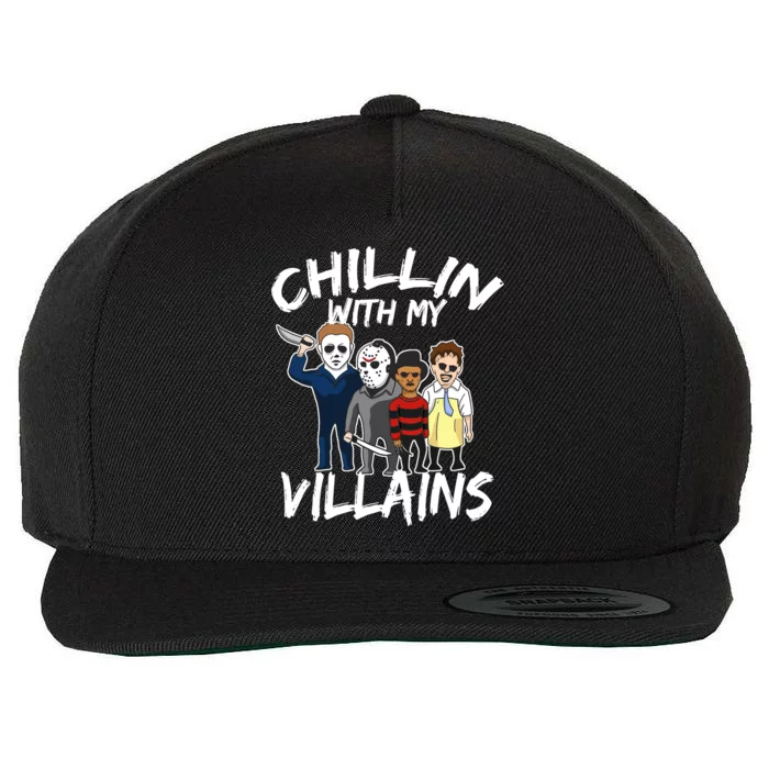 Chillin With My Villains Wool Snapback Cap