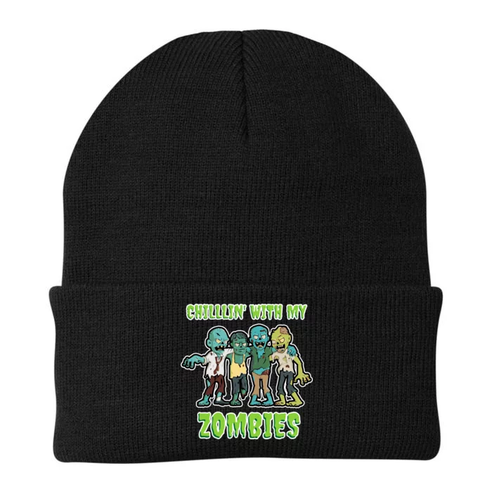 Chillin With My Zombies Knit Cap Winter Beanie