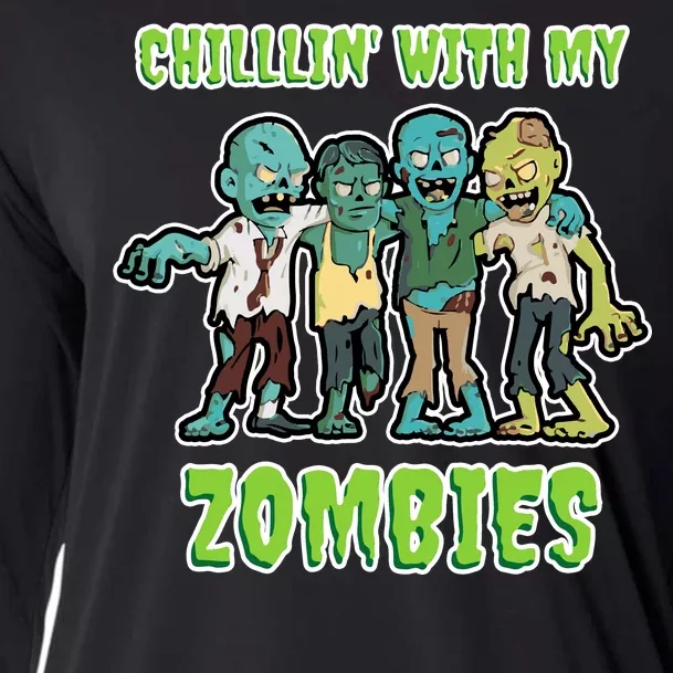 Chillin With My Zombies Cooling Performance Long Sleeve Crew