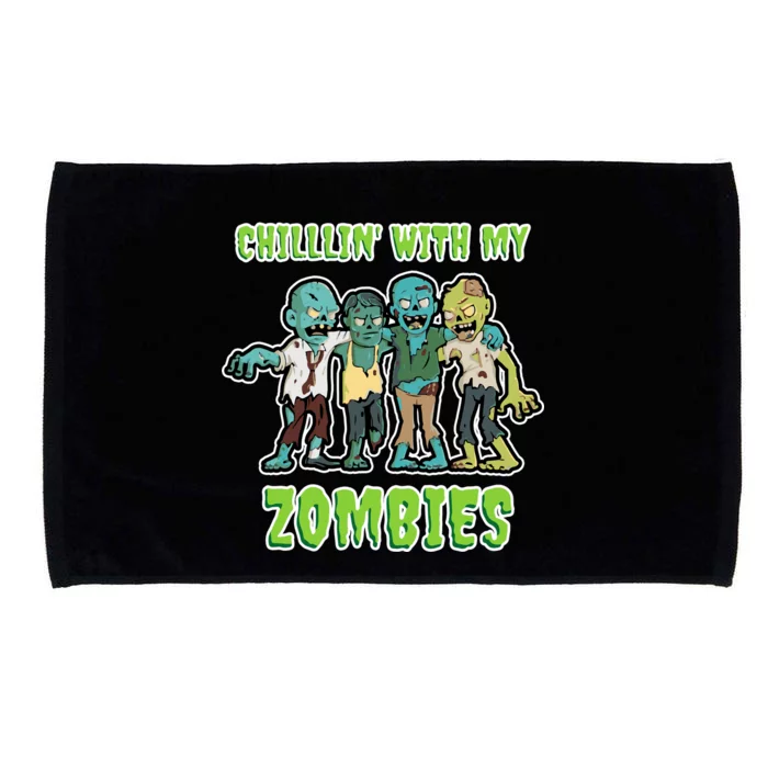 Chillin With My Zombies Microfiber Hand Towel