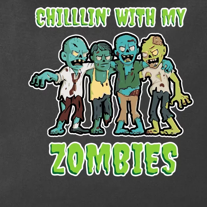 Chillin With My Zombies Zip Tote Bag