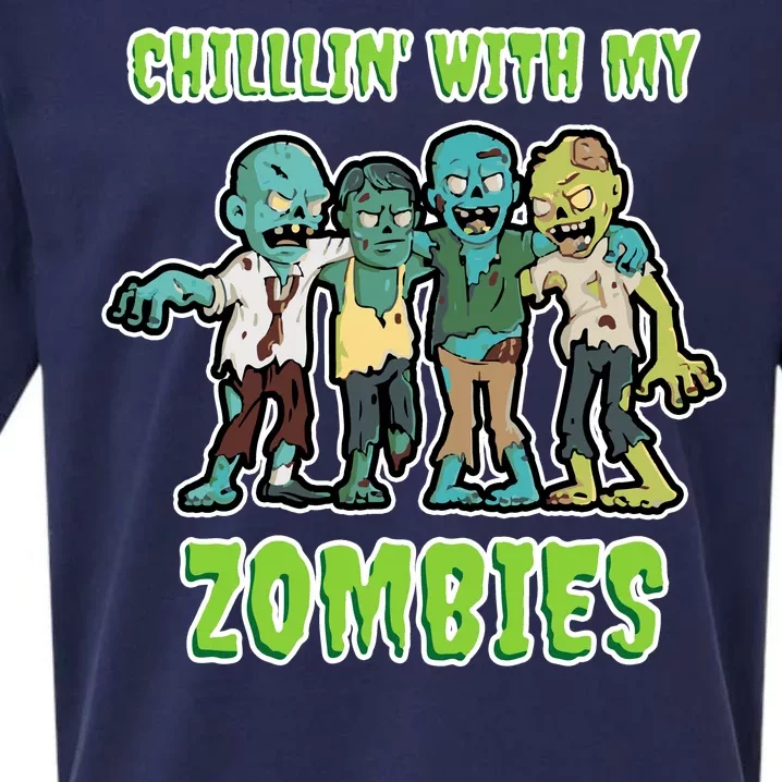 Chillin With My Zombies Sueded Cloud Jersey T-Shirt