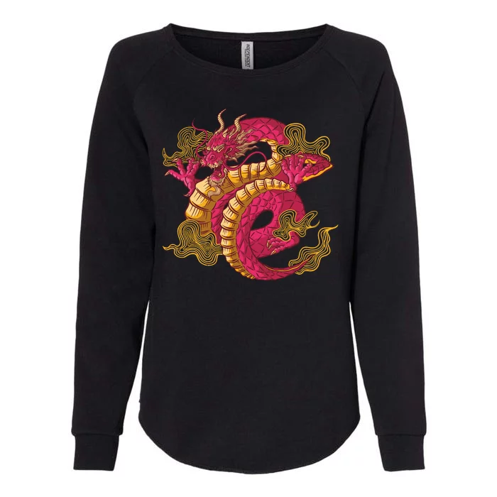 Chinese Dragon Creature Womens California Wash Sweatshirt