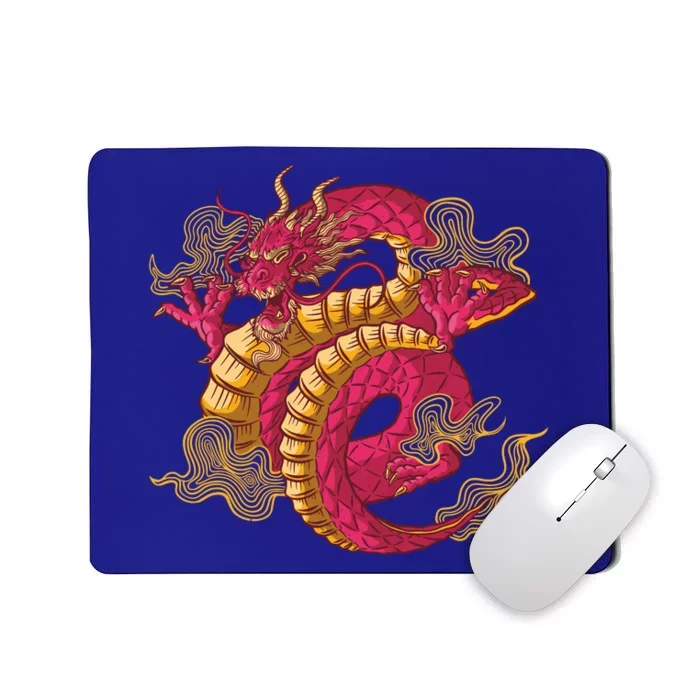 Chinese Dragon Creature Mousepad