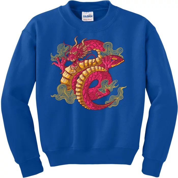 Chinese Dragon Creature Kids Sweatshirt