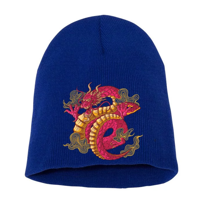 Chinese Dragon Creature Short Acrylic Beanie