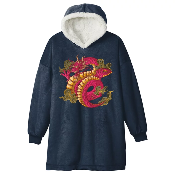 Chinese Dragon Creature Hooded Wearable Blanket