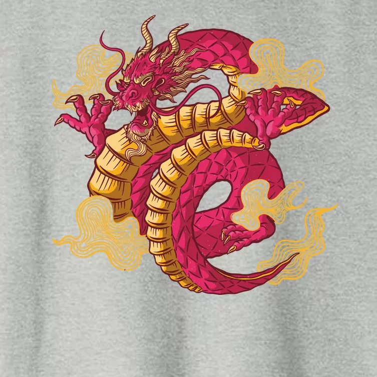 Chinese Dragon Creature Women's Crop Top Tee