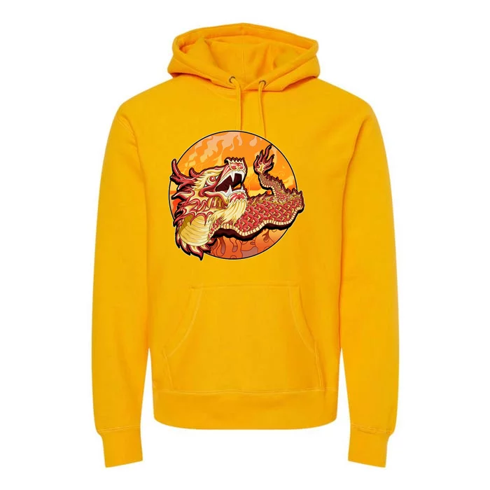 Chinese Dragon Fire Dance Premium Hoodie