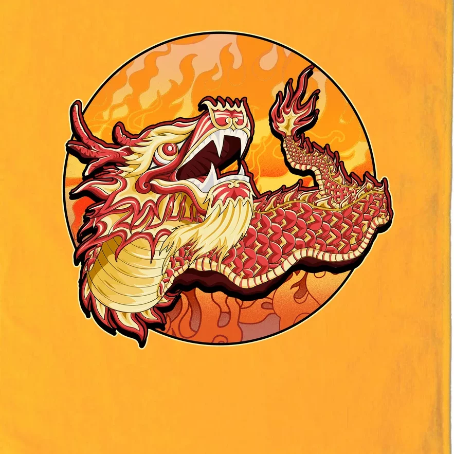 Chinese Dragon Fire Dance Platinum Collection Golf Towel