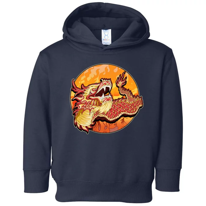 Chinese Dragon Fire Dance Toddler Hoodie