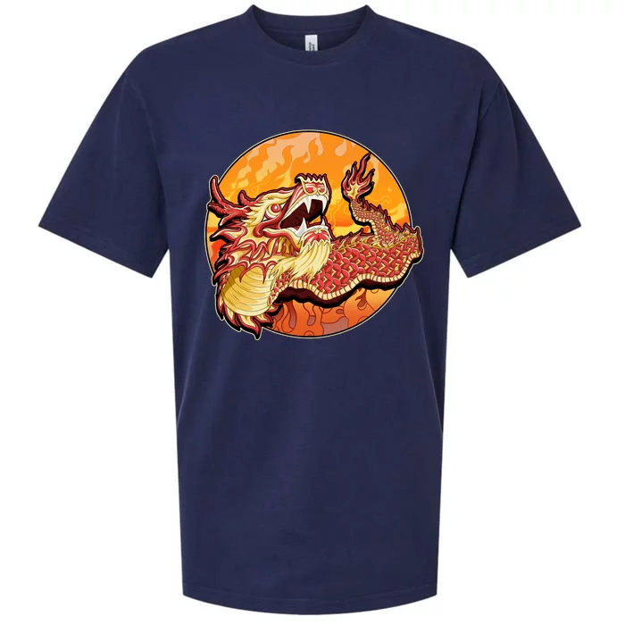 Chinese Dragon Fire Dance Sueded Cloud Jersey T-Shirt