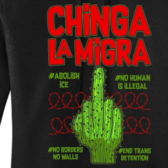 Chinga La Migra Women's Pullover Hoodie