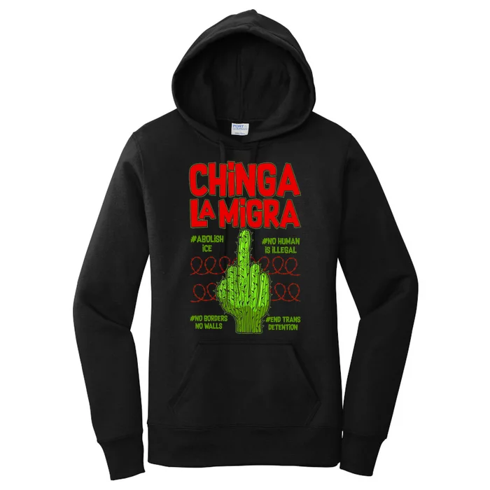 Chinga La Migra Women's Pullover Hoodie