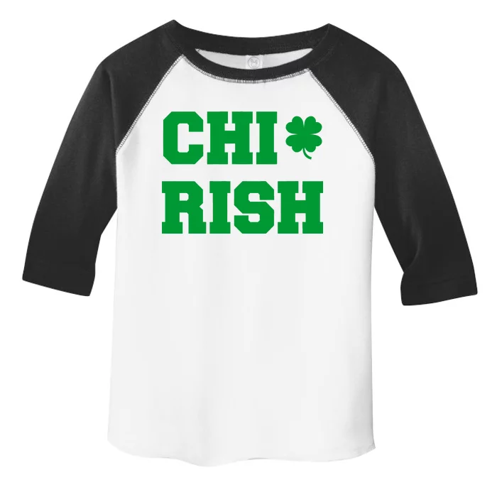 Chirish St Patrick's Day CHI-Irish Chicago Funny Clover Toddler Fine Jersey T-Shirt