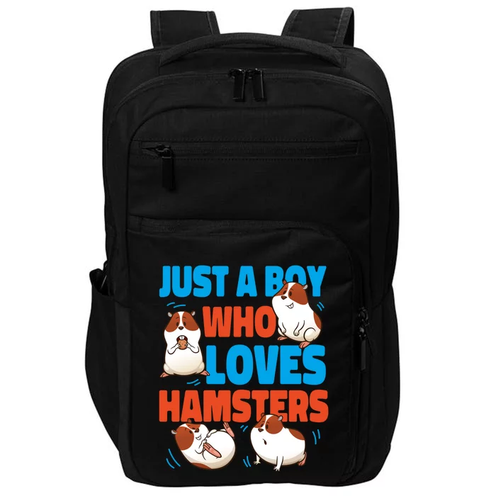 Cute Hamster Just A Boy Who Loves Hamsters Gift Impact Tech Backpack