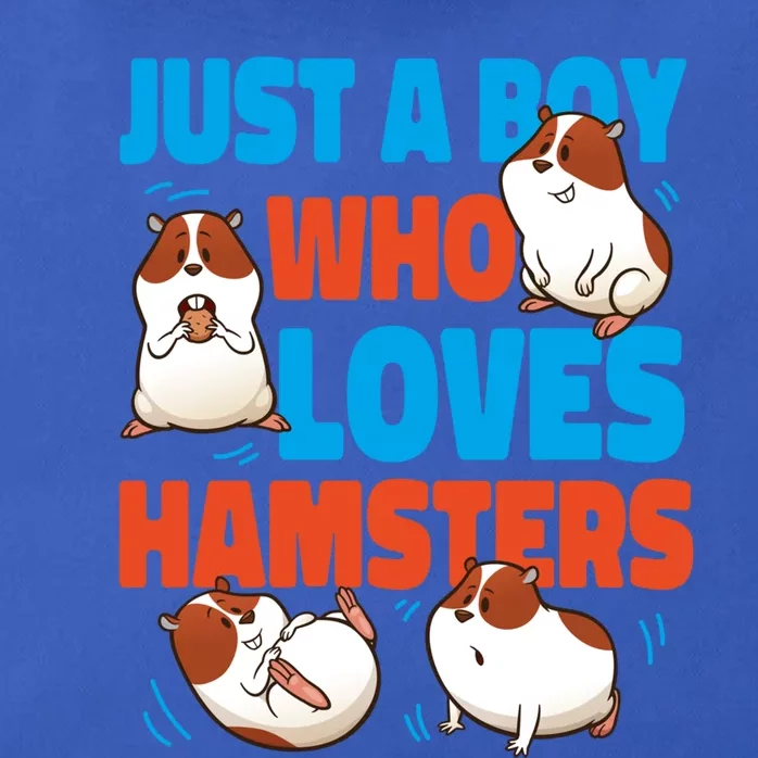 Cute Hamster Just A Boy Who Loves Hamsters Gift Zip Tote Bag