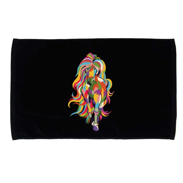 Colorful Horse Kentucky Horse Racing Derby Party Great Gift Microfiber Hand Towel