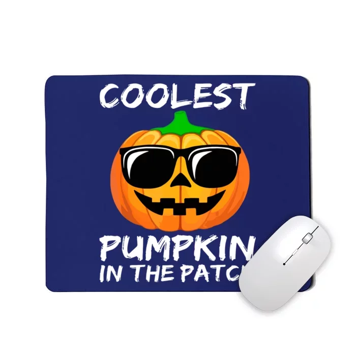 Cute Halloween Kids Coolest Pumpkin In The Patch Glasses Teens Gift Mousepad