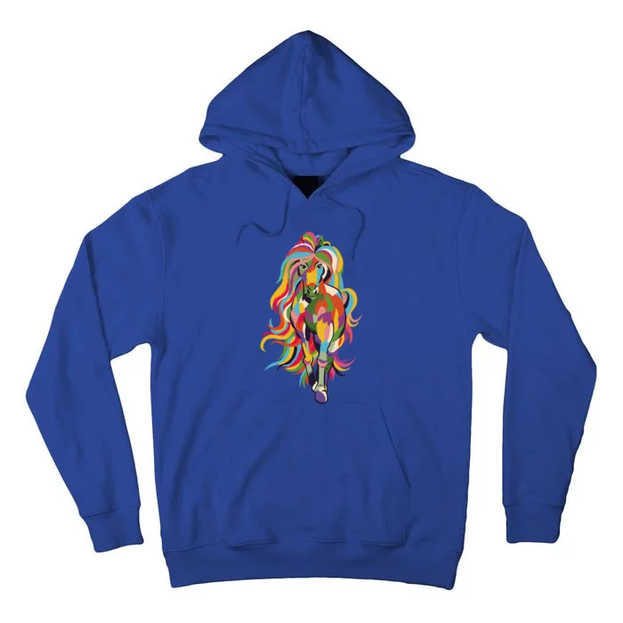 Colorful Horse Kentucky Horse Racing Derby Party Gift Tall Hoodie