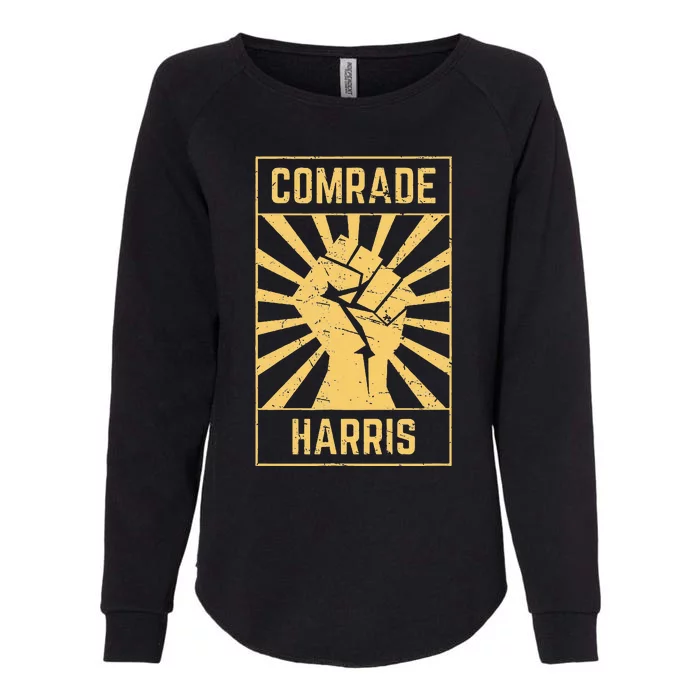 Comrade Harris Kamunism 2024 Communist Kamala Harris Womens California Wash Sweatshirt