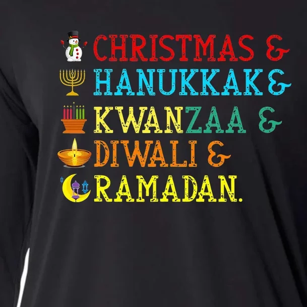 Christmas Hanukkah Kwanzaa Diwali Ramadan Cooling Performance Long Sleeve Crew