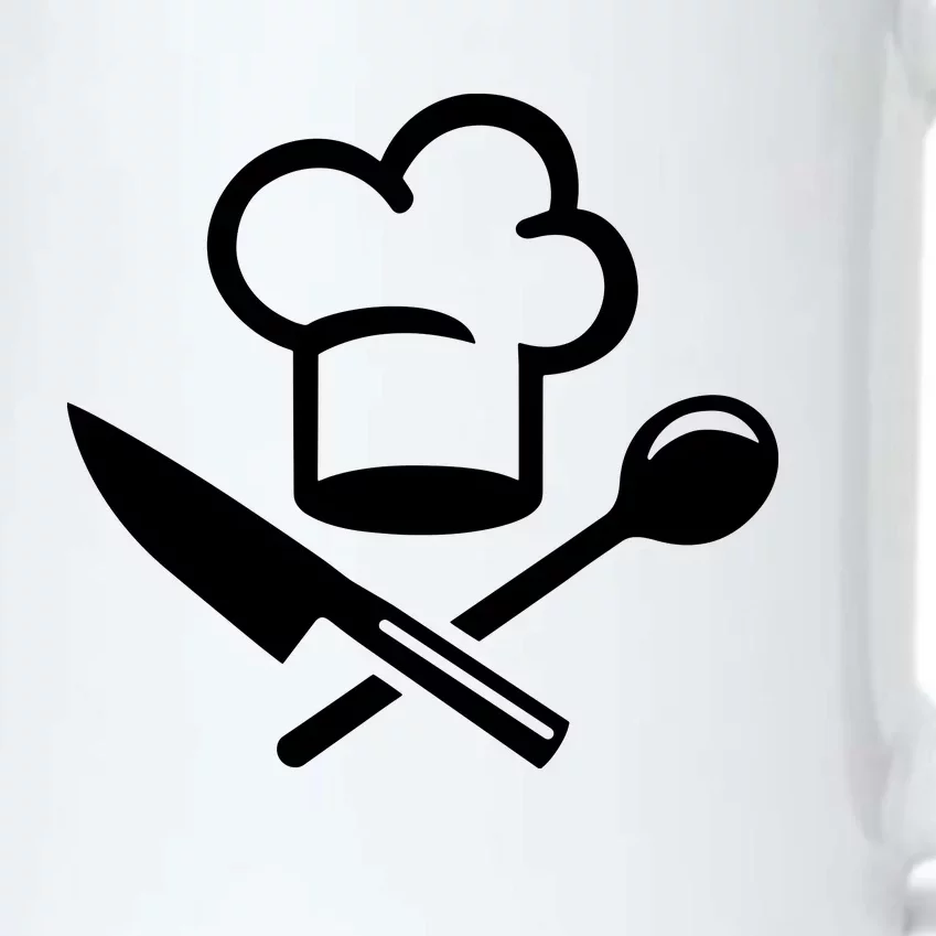 Chefs Hat Knife Funny Black Color Changing Mug