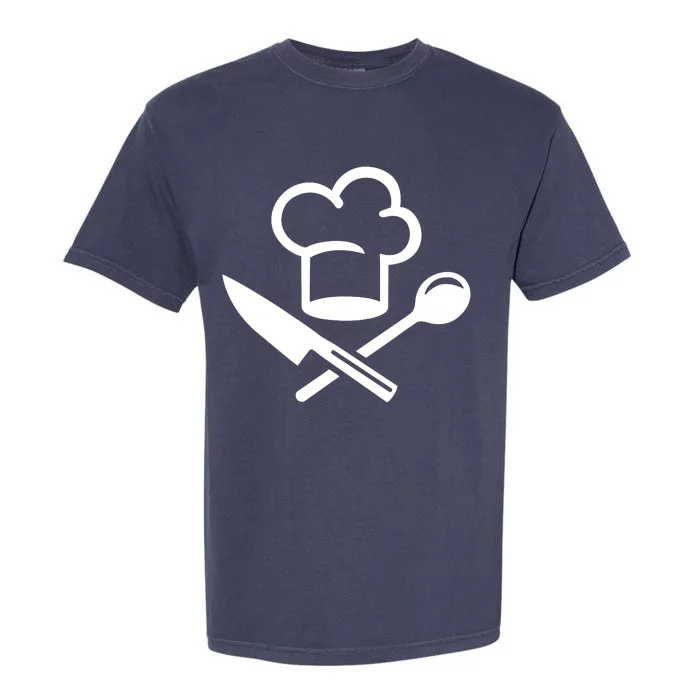 Chefs Hat Knife Funny Garment-Dyed Heavyweight T-Shirt