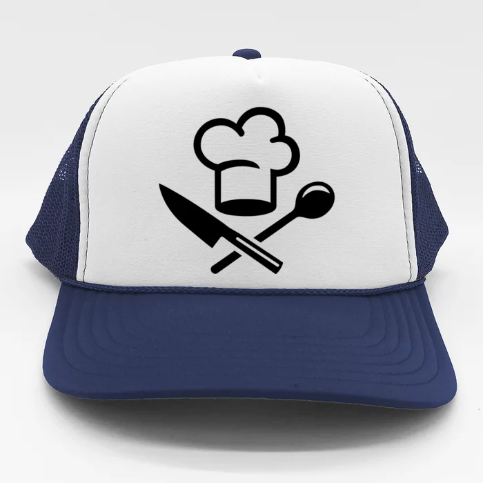 Chefs Hat Knife Funny Trucker Hat