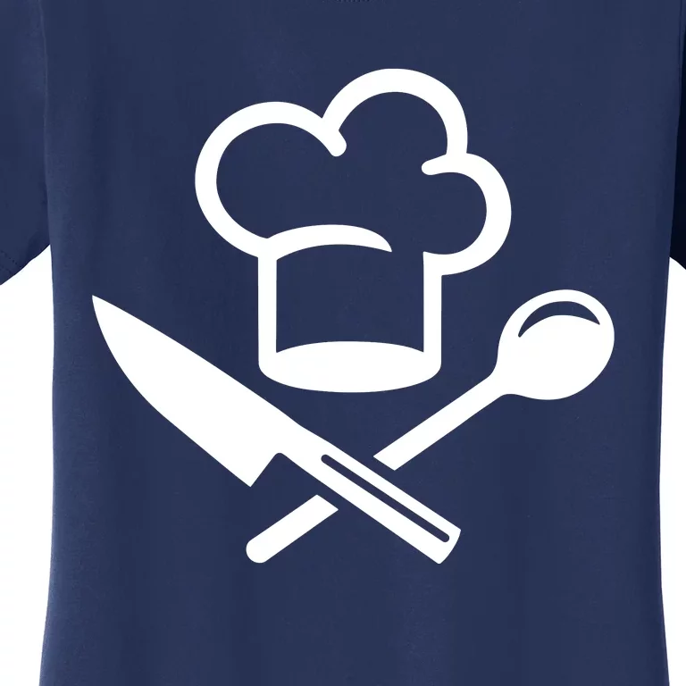 Chefs Hat Knife Funny Women's T-Shirt