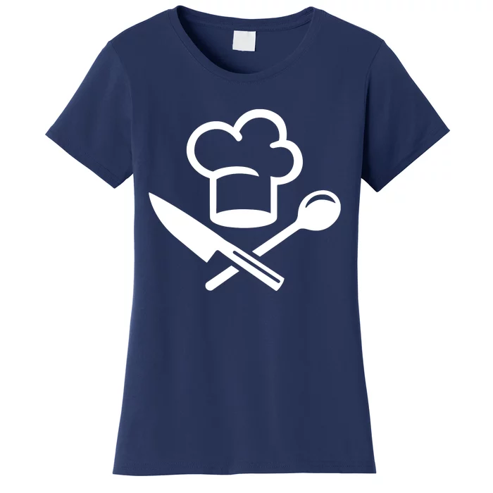 Chefs Hat Knife Funny Women's T-Shirt