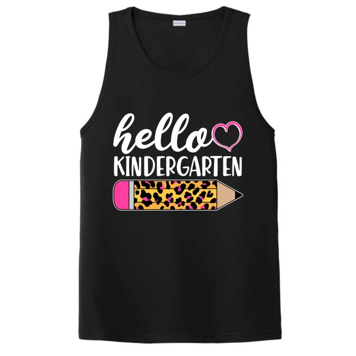 Cute Hello Kindergarten Performance Tank