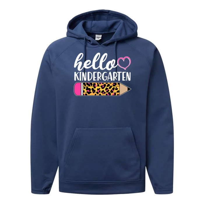 Cute Hello Kindergarten Performance Fleece Hoodie