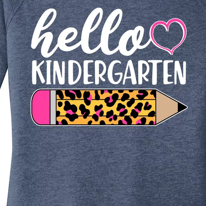 Cute Hello Kindergarten Women's Perfect Tri Tunic Long Sleeve Shirt