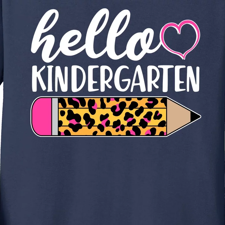 Cute Hello Kindergarten Kids Long Sleeve Shirt