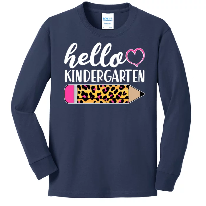 Cute Hello Kindergarten Kids Long Sleeve Shirt