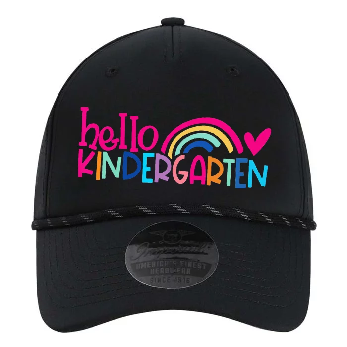 Cute Hello Kindergarten Rainbow heart Back to School Performance The Dyno Cap