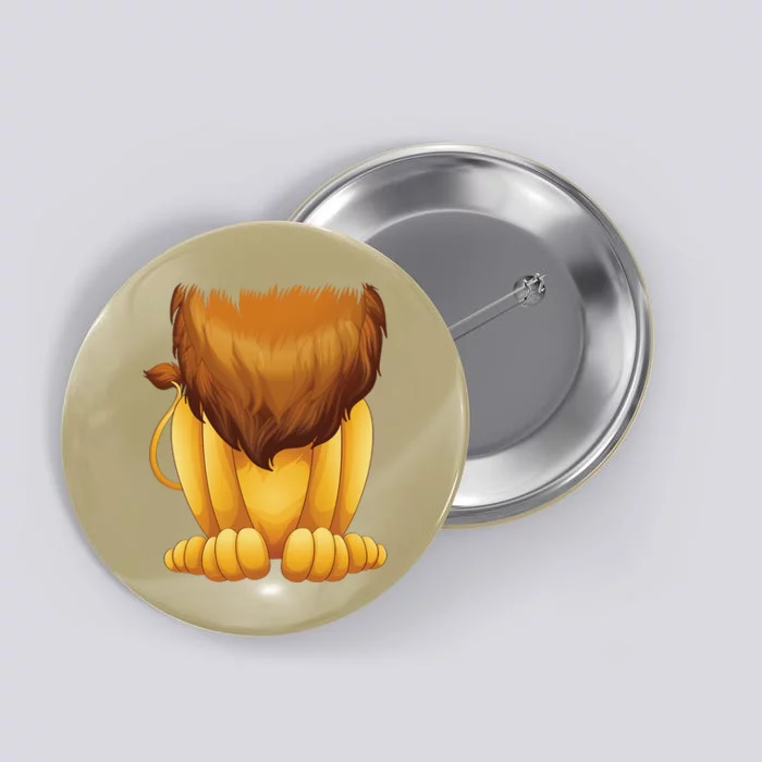 Cute Headless Lion Costume Halloween Funny Big Cat Mane Gift Button