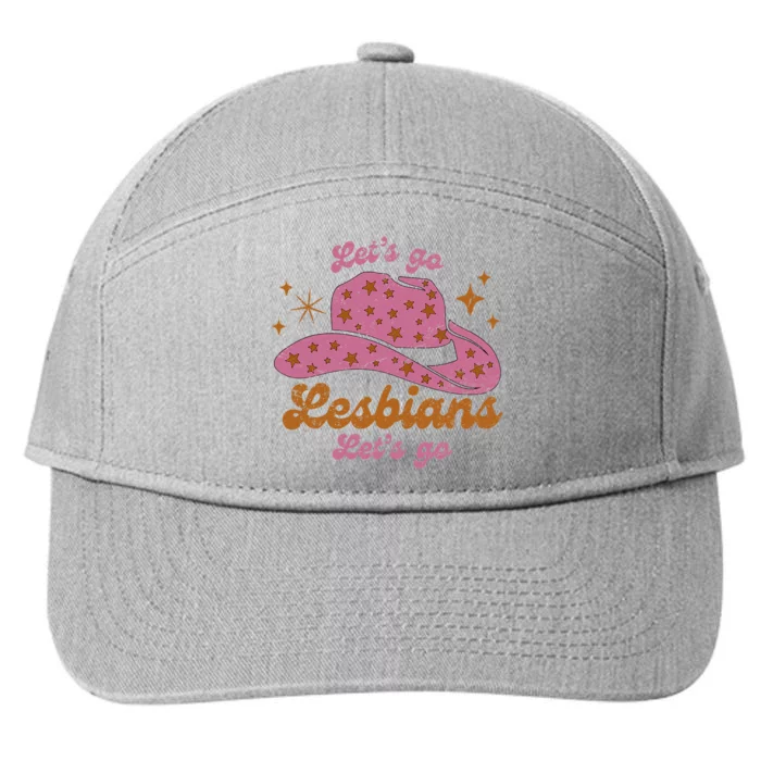 Cow Hat Let's Go Lesbians Western Cowgirls 7-Panel Snapback Hat