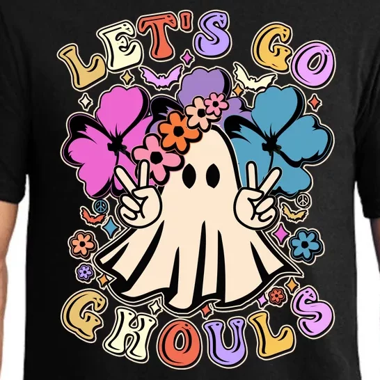 Cute Halloween Let's Go Ghouls Pajama Set