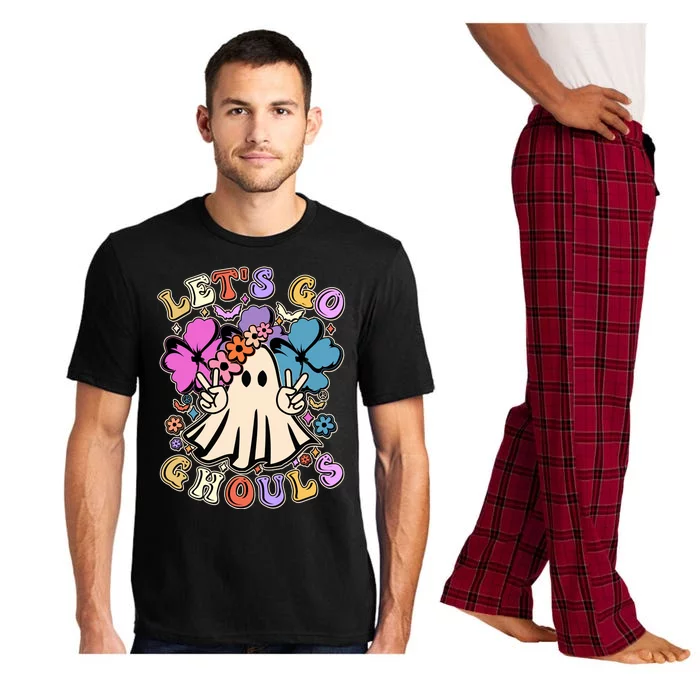 Cute Halloween Let's Go Ghouls Pajama Set