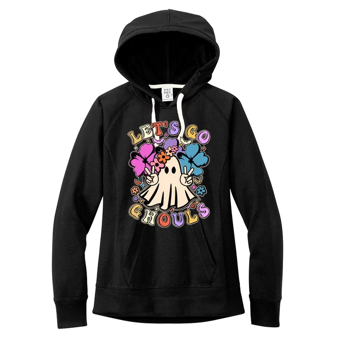 Cute Halloween Let's Go Ghouls Women's Fleece Hoodie