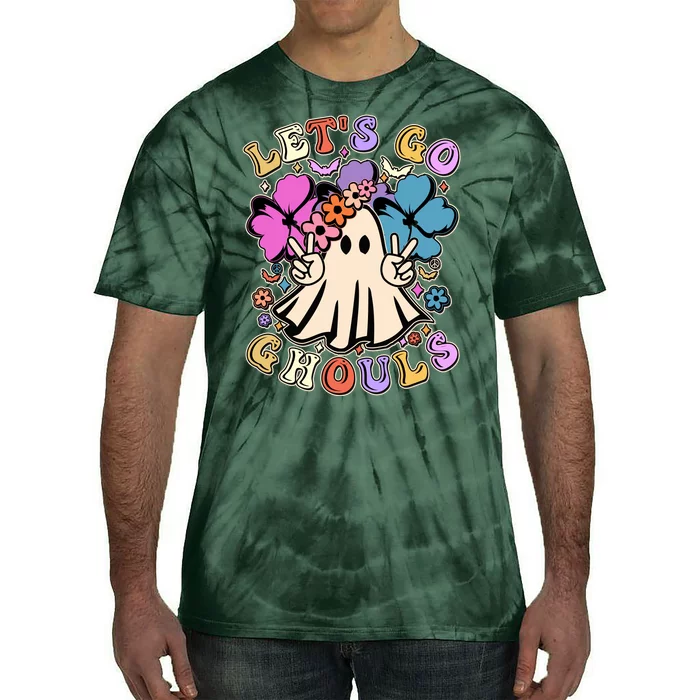 Cute Halloween Let's Go Ghouls Tie-Dye T-Shirt