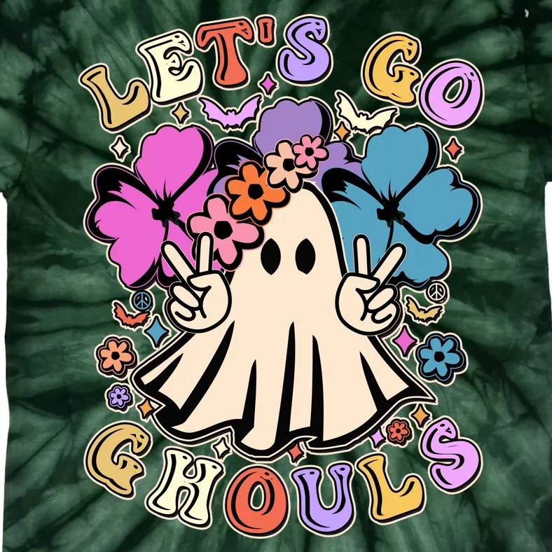 Cute Halloween Let's Go Ghouls Tie-Dye T-Shirt