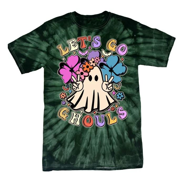 Cute Halloween Let's Go Ghouls Tie-Dye T-Shirt