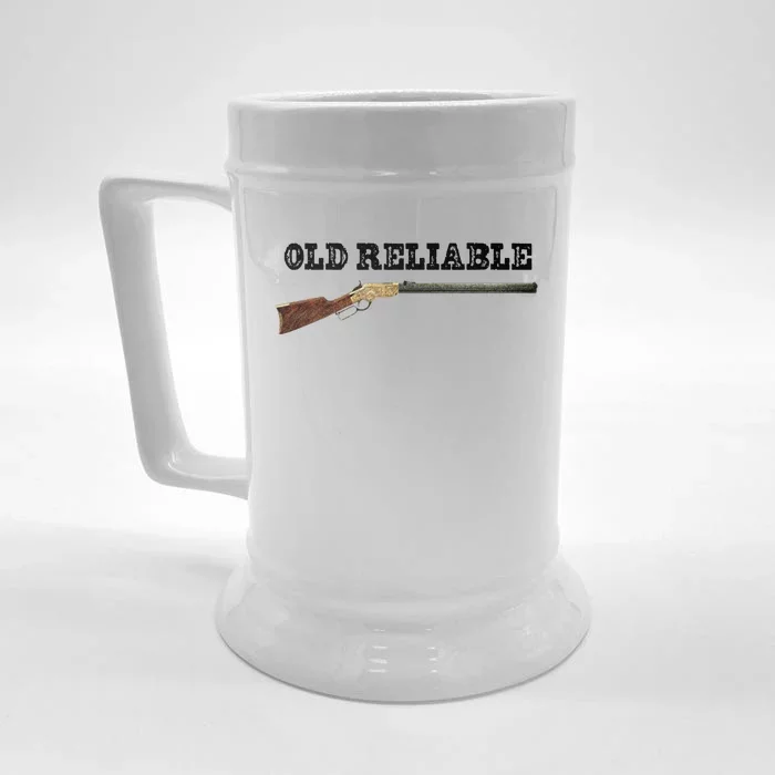 Classic Henry Lever Action Rifle Old Reliable Front & Back Beer Stein