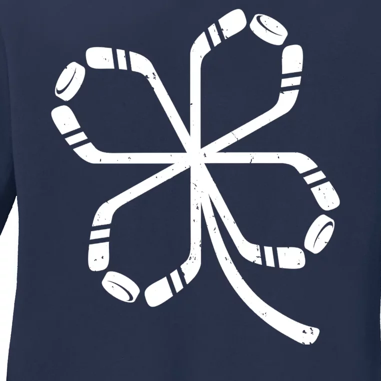 Clover Hockey Logo Ladies Long Sleeve Shirt