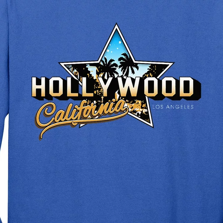 Cool Hollywood Los Angeles California Stars Tall Long Sleeve T-Shirt