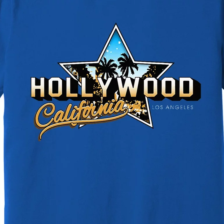 Cool Hollywood Los Angeles California Stars Premium T-Shirt